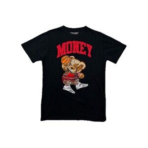 Evolution In Design Large Money Bear Shirt Mens Black Red Graphic Retro 4 Jordan